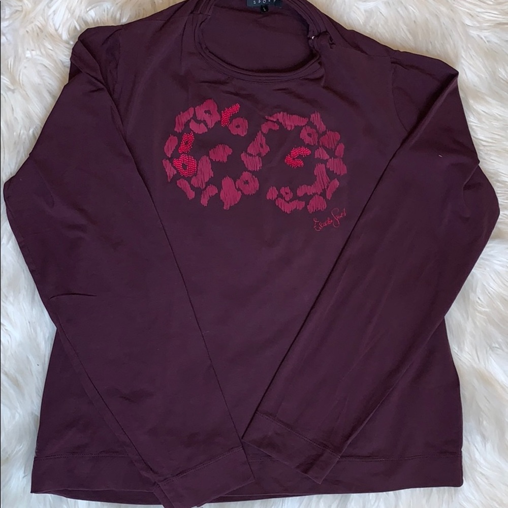 Escada purple long sleeve tshirt